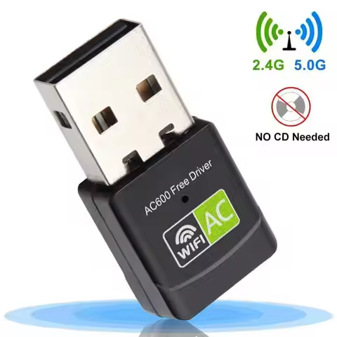 Mini Dual Band USB WiFi Adapter 600Mbps AC600 2.4GHz/5GHz 802.11ac Wireless Network Card Dongle for 