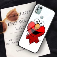 (GC 30) Infinix Hot 10 Play 11 Play Glass Softcase - Infinix Hot 10 Play 11 Play Glass Case - Beauti