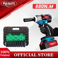 REAIM 380/680/880nm High Torque Brushless Cordless 3 in 1 Impact Wrench Driver Drill