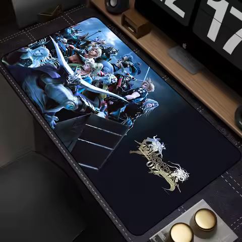 Game Final Fantasy XIV Large Mousepad Gaming Rubber Non-slip Mouse Pad LockEdge Thickened Computer K