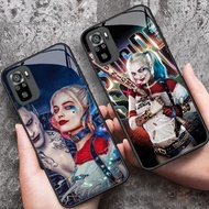 YS-57 Harley QUIN HD Glass Casing for Xiaomi Redmi Note 10 10S 10T 11 SE 11S poco M3 M4 M5S Pro