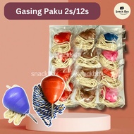 Gasing Plastic Paku Traditional Mainan Gasing Budak 2s/12s