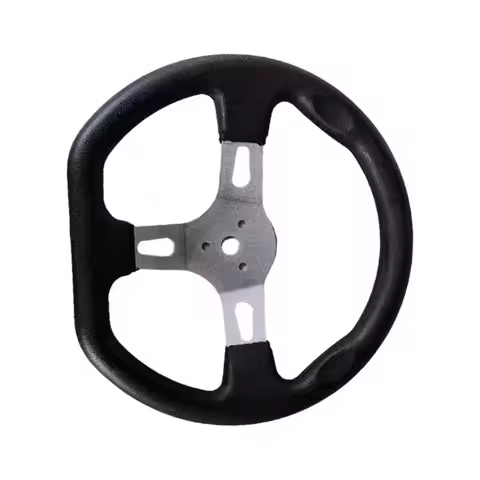 Universal 3-Spoke Steering Wheel for Go Kart Go Cart Scooter Karting Balance Car
