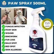 PetMedic Paw Spray Pet Antiseptic Sanitizer for Pet Skin and Wound Recovery Cat & Dog 500ML [Pets Pl