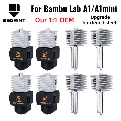 For Bambu Lab A1/A1MINI Nozzle Hardened steel Integrated A1 Hotend Kit High-Precision A1 Nozzles Sam