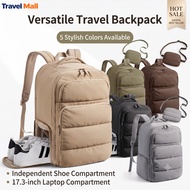 35L Travel Backpack with Waist Bag 17.3 Inch Laptop Shoe Compartment 旅行背包 Beg Galas
