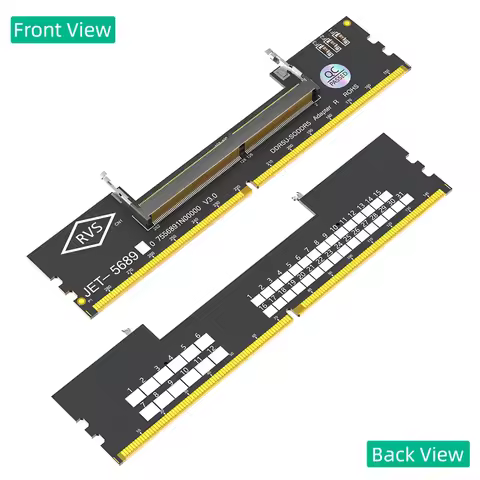 Laptop DDR5 RAM to SO DDR5 U-DIMM Desktop Adapter Card SO DDR5 to DDR5 U-DIMM Converter 6-Layered PC