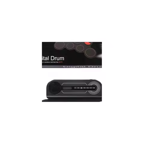 Electric Drum Set with Speaker Hand Roll Drum Set Rechargeable Portable Musical Drum Pad for Adult &