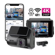 Front 4K rear 4K dual Sony lens with wifi GPS track driving recorder ultra-high-definition car monitor front and rear dash cam
