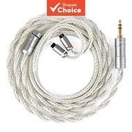 KBEAR HunYuan IEM Cable Quad-Material Fusion 3.5mm 4.4mm 1.2M HiFi Upgrade Cable for KZ Pro