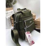 Ernes Angeline EA B111 Trendy Women's 6-Zipper Sling Bag