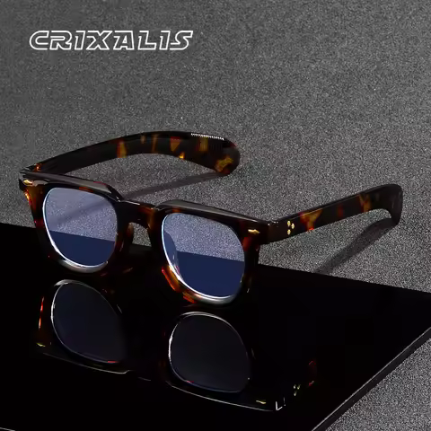 CRIXALIS Anti Blue Light Glasses For Men Women Retro Round Glasses Reading Daily Life Decorative Blu