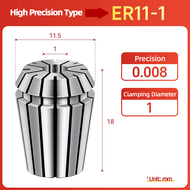 1pc ER11 Spring Collet ER11 ER16 ER20 High Precision 0.008mm Chuck For CNC Engraving Machine Lathe M