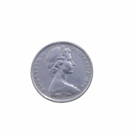 Koin 10 Cent Australia tahun 1974