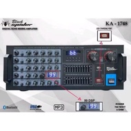 Amplifier blackspider ka1748 KA 1748 Bluetooth usb equalizer effect Vocal 99dsp