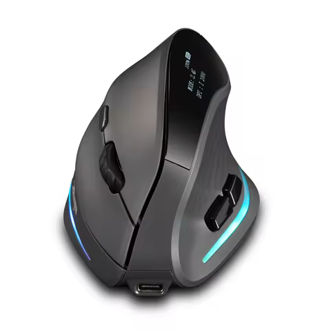 Lefon 2.4G Ergonomic Mouse Wireless Vertical Mouse Rechargeable Gaming Mice for PC Laptop MacOS Offi