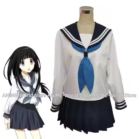Anime Hyouka Chitanda Eru Ibara Mayaka Cosplay School Uniform Women Girls JK Sailor Suit Costumes To