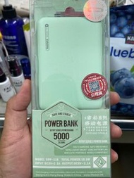 Remax 行動電源，power bank ，5000mAh，粉綠色