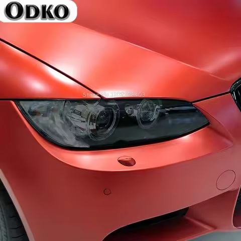 2 Pcs Car Headlight Protective Film Transparent Smoked Black TPU Sticker For BMW M3 E90 E92 E93 2007