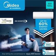 MIDEA INVERTER MSXS - Xtreme Save 1.0HP 1.5HP 2.0HP 2.5HP R32 Inverter Wall Mounted Air Conditioner