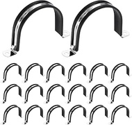 QUARKZMAN Pack of 20 M77 U-Tube Clamps 76.5 mm 304 Stainless Steel Lined Clamp with Plastic Padding 