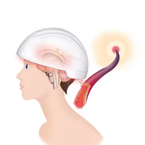 Suyzeko Lights Therapy Brain Health Care Helmet Parkinson Depression Infrared LED Light Therapy Helm