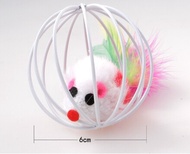 Boqi factory บอลกรงหนู บอลของเล่นแมว ( คละสี )TT01