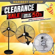 20 INCH 26 INCH Industrial Stand Fan Wall Fan Heavy Duty Electric Powerful Fan Kipas Diri Kipas Dind