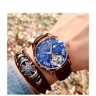AILANG Quality Tourbillon Men's Watch Men Moon Phase Automatic montre Diesel Watches Mechanical Transparent Steampunk Clock