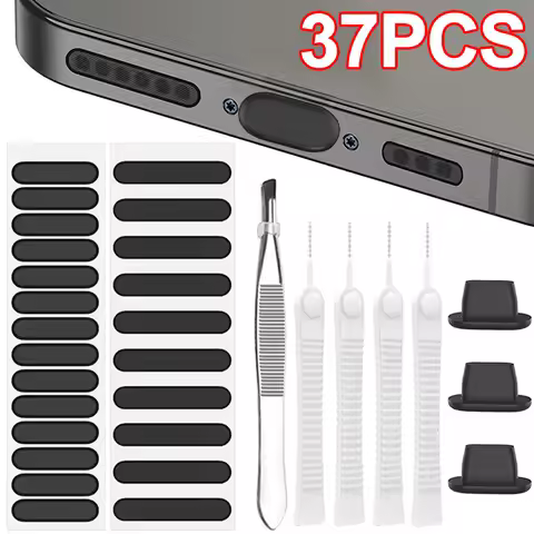 37-1PCS Universal Mobile Phone Speaker Dust Mesh Sticker for IPhone 13/12/14 Pro Max Samsung Phone P