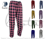 {HOT SALE} ThreeV New Trendy Plaid Checkered Pranella Pajama Pants Unisex Sleepwear Pambahay Checkered Pajama With Cord And Pocket For Women On Sale