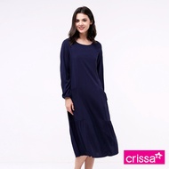 Crissa Plain Rayon Woven Long Sleeves Dress CSDT18-0209