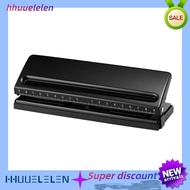 hhuueAdjustable 6-Hole Hole Punch Metal Hole Punch Binder Puncher 6 Hole Hole Punch for A4, A5, A6 A