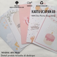 A6 Greeting Card from Recycled Paper