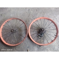 A PAIR OF WILLSET 18 inch, BICYCLE RIMS, BICYCLE WHEELS