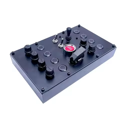 Simracin Button Box - Aluminum Alloy Control Box for ETS2/ATS Driver-Free Plug & Play for MOZA Logit