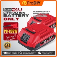 1PCS PRODIY 21V Battery 2.0Ah Rechargeable Lithium Ion Battery for Cordless Blower PD-CB21V ( Replac