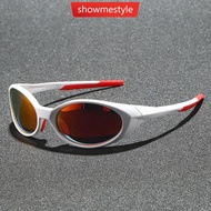 SMS Outdoor Sports Polarized Sunglasses For Women Men Unisex Oval Frame Color Block UV400 Cycling Hi