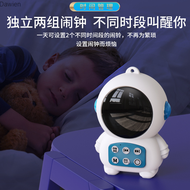 Trendy space robot desktop speaker clock alarm clock radio handheld mirror Bluetooth small speaker Dawien