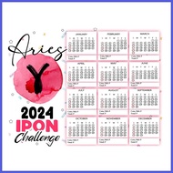 ☑ ◳ ✸ ♮ 2pcs Ipon Chart Guide Sticker Label Peso Sense Ipon Challenge Photopaper Sticker A5 size