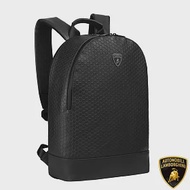 【Automobili Lamborghini】限量2折 頂級義大利小牛皮後背包 全新專櫃展示品(黑色 LBZA00342M)