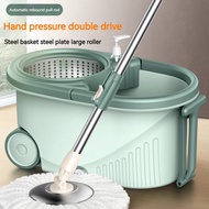 Large Rotary Mop Bucket Set Hand Washing Mop Bucket-Free Mop Rotating Dry Mop Cleaning