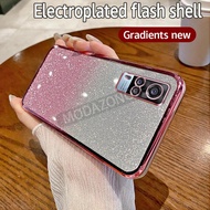 VIVO Y51เคส2020ชุบด้วยไฟฟ้าฝาหลัง TPU ระยิบระยับ VIVO Y31เคสป้องกันโทรศัพท์2021