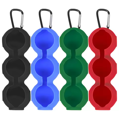 New Silicone Golf Cover 3-Pack Golf Ball Protective Cover Golf Three Ball Cover