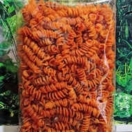 Makaroni Super Spiral Keriting / Snack Kiloan Pedes /Makaroni Pedas 250 Gram