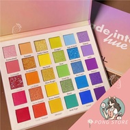 30-color eyeshadow palette with saturated fine shimmer pearlescent matte eyeshadow
