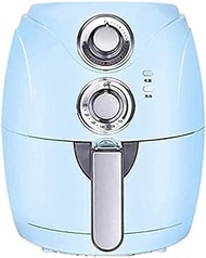 Water cup Fries fryer 2.5L Oil Free Cooker Electric Hot Air Fryers with Lcd Digital Screen and Non-Stick Pot Mini Hom (Blue) hopeful