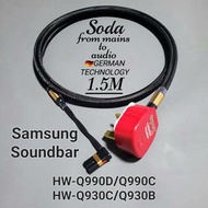 HW-Q990D專用影音電源線🎛️HiFi System Power Cable⛔阻隔EMI/RFI,減少聲音雜訊📊改善音效增加每個聲音細節📊優化聲音清晰度動態更沉浸適合：Samsung Soundbar HW-Q990C/HW-Q990BHW-Q930C/HW-Q930BHW-Q800C/HW-Q800BHW-Q700C/HW-Q700B🆕100%全新品🆕🆓包寄順豐‼️買家無需運費🆓