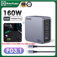 UGREEN Nexode Pro 160W GaN Charger PD 3.1 USB C Charger PPS Power Adapter Wall Charger