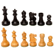 Bobby Fischer Ultimate Ebonized & Boxwood Staunton Chess Set with 3.75 in. King – Weighted Wooden Ch